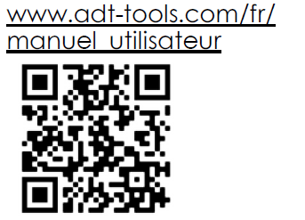 ADT Tools manuel utilisateur accessible par le QR code